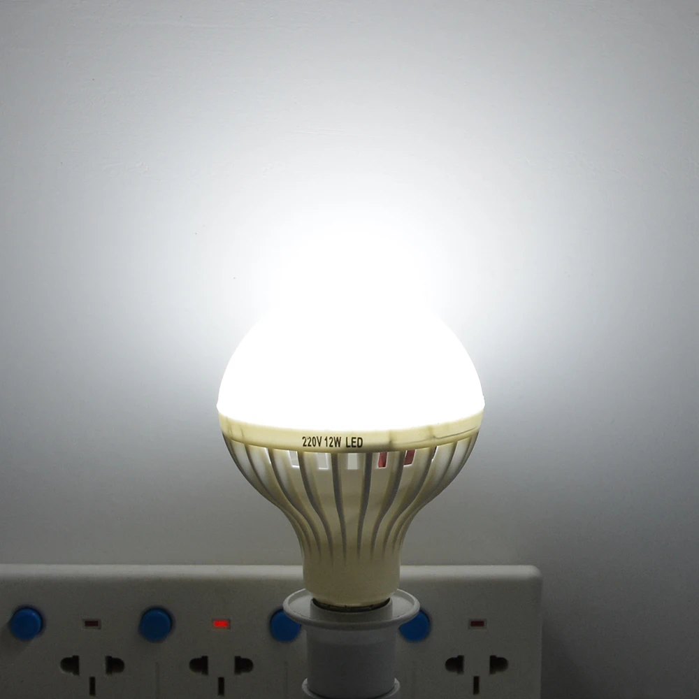 Светодиодная лампа E27 белого света с датчиком движения 3/5/7/9/12 Вт 220 В|night light|hallway night