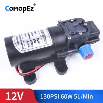 DC 12V 60W 130PSI 5L / Min water High Pressure Diaphragm Pump Self-Priming Pump Return Type For Garden Wagon Camper
DC 12V 60W 130PSI 5L / Min water High Pressure Diaphragm Pump Self-Priming Pump Return Type For Garden Wagon Camper