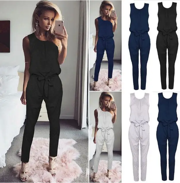 Sleeveless Lace-up Plus Size Jumpsuit Sexy Long Solid Playsuit Women Casual Jumpsuits Female Overalls for Womn
Sleeveless Lace-up Plus Size Jumpsuit Sexy Long Solid Playsuit Women Casual Jumpsuits Female Overalls for Womn