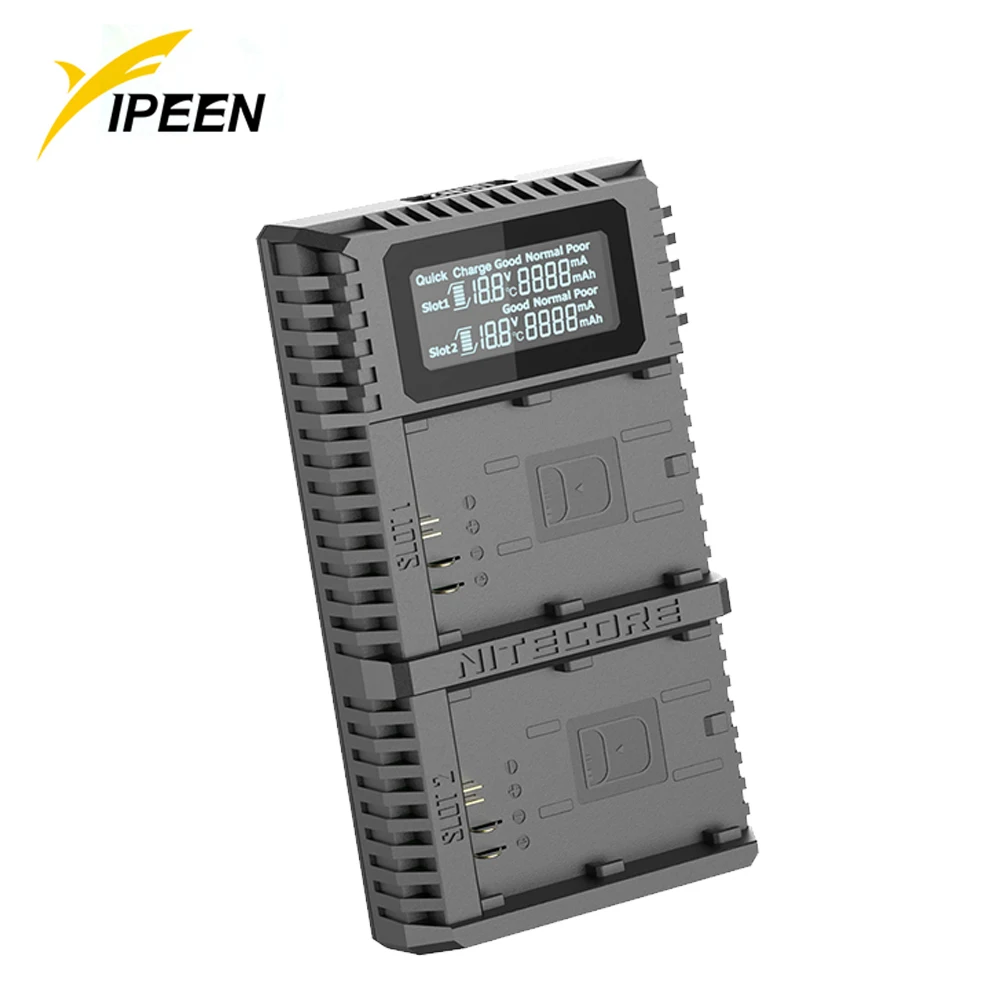Nitecore UCN2 Pro Dual Slot USB QC Camera Battery LP-E6 LP E6 LPE6 Charger For CANON DSLR EOS 60D 5D3 7D 6D 70D 5D Mark II
Nitecore UCN2 Pro Dual Slot USB QC Camera Battery LP-E6 LP E6 LPE6 Charger For CANON DSLR EOS 60D 5D3 7D 6D 70D 5D Mark II
