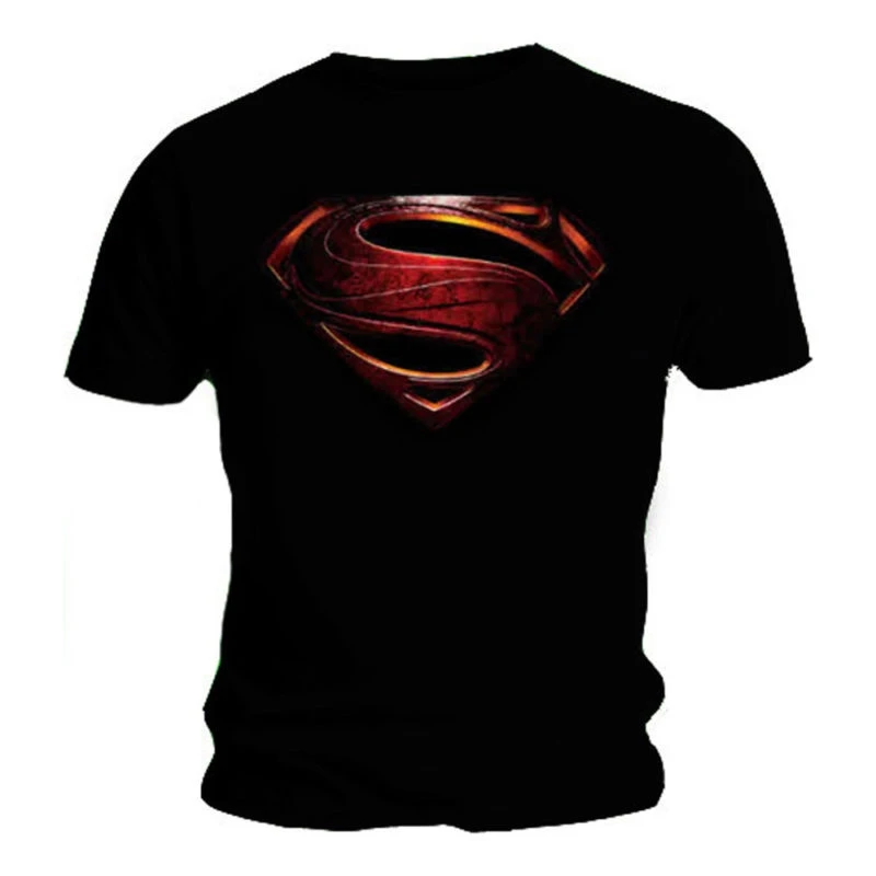 T Shirt SUPERMAN Logo MAN OF STEEL Movie All Sizes T shirt Men Black Short Sleeve Cotton Hip Hop T-Shirt Print Tee
T Shirt SUPERMAN Logo MAN OF STEEL Movie All Sizes T shirt Men Black Short Sleeve Cotton Hip Hop T-Shirt Print Tee