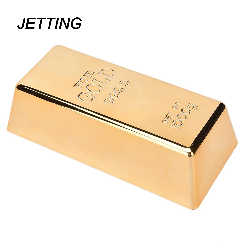 JETTING Gold Bar Bullion Door Stop Paperweight Simulation Gold Brick Home Decorhgg 1 Pcs
JETTING Gold Bar Bullion Door Stop Paperweight Simulation Gold Brick Home Decorhgg 1 Pcs