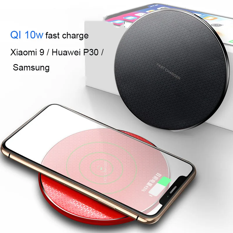 Qi Wireless Charger 10W FAST charger for samsung s10 s9 NOTE 9 xiaomi mi9 huawei mate 20RS carregador portatil charging station
Qi Wireless Charger 10W FAST charger for samsung s10 s9 NOTE 9 xiaomi mi9 huawei mate 20RS carregador portatil charging station