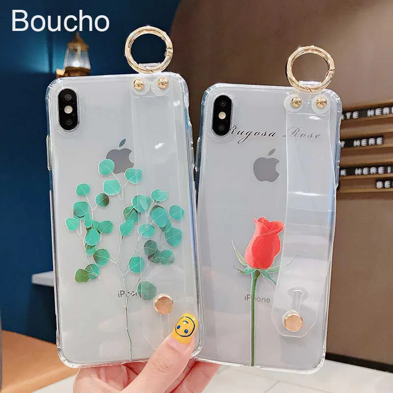 Boucho Wrist Strap Phone Case For iphone 8 plus Xs Max XR X 7 6 6s plus 7+ Vintage Flower Pattern Holder Cover Transparent Case
Boucho Wrist Strap Phone Case For iphone 8 plus Xs Max XR X 7 6 6s plus 7+ Vintage Flower Pattern Holder Cover Transparent Case