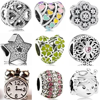 Punk Alloy DIY Beads Lock Hearts Clock Stars Flowers Beads Charms Fit Pandora Bracelets & Bangles for Women Night Club Pulsera
Punk Alloy DIY Beads Lock Hearts Clock Stars Flowers Beads Charms Fit Pandora Bracelets & Bangles for Women Night Club Pulsera