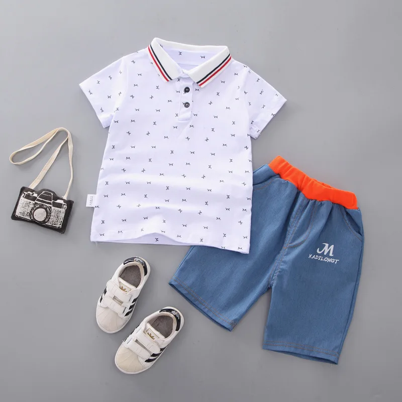 BibiCola baby boys summer clothes newborn children clothing sets for boy short sleeve shirts + jeans cool denim shorts suit
BibiCola baby boys summer clothes newborn children clothing sets for boy short sleeve shirts + jeans cool denim shorts suit