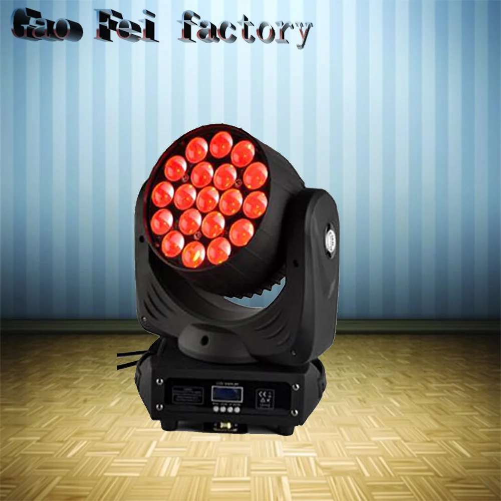 (1PCS) Led Zoom Moving Head Light 19*12W RGBW DMX 16CHs Professional Stage Lighting Equipment
(1PCS) Led Zoom Moving Head Light 19*12W RGBW DMX 16CHs Professional Stage Lighting Equipment