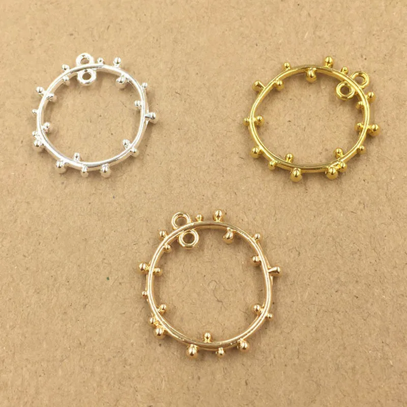 Metal Circle Charms Connector Linkers Crafts for Big Geometric Earring Hanging on Dangle Earrings Pendant Jewelry Making
Metal Circle Charms Connector Linkers Crafts for Big Geometric Earring Hanging on Dangle Earrings Pendant Jewelry Making