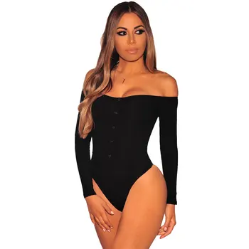 2018 Fashion Women Casual Bodysuit Deep Slash neck Button Long Sleeve Autumn Spring Fashion Warm Solid Color Skinny Bodysuits
2018 Fashion Women Casual Bodysuit Deep Slash neck Button Long Sleeve Autumn Spring Fashion Warm Solid Color Skinny Bodysuits