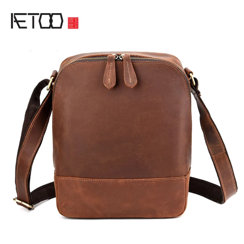 BJYL New leather men's bag vertical crazy horse leather men's shoulder bag first layer leather retro Messenger bag casual men's
BJYL New leather men's bag vertical crazy horse leather men's shoulder bag first layer leather retro Messenger bag casual men's