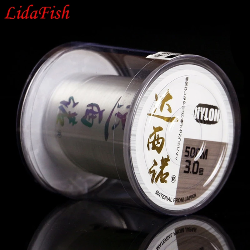 

1.0-8.0# 500m Super Strong Monofilament Nylon Fishing Line Line for Sea River Lake Fishing Accessories