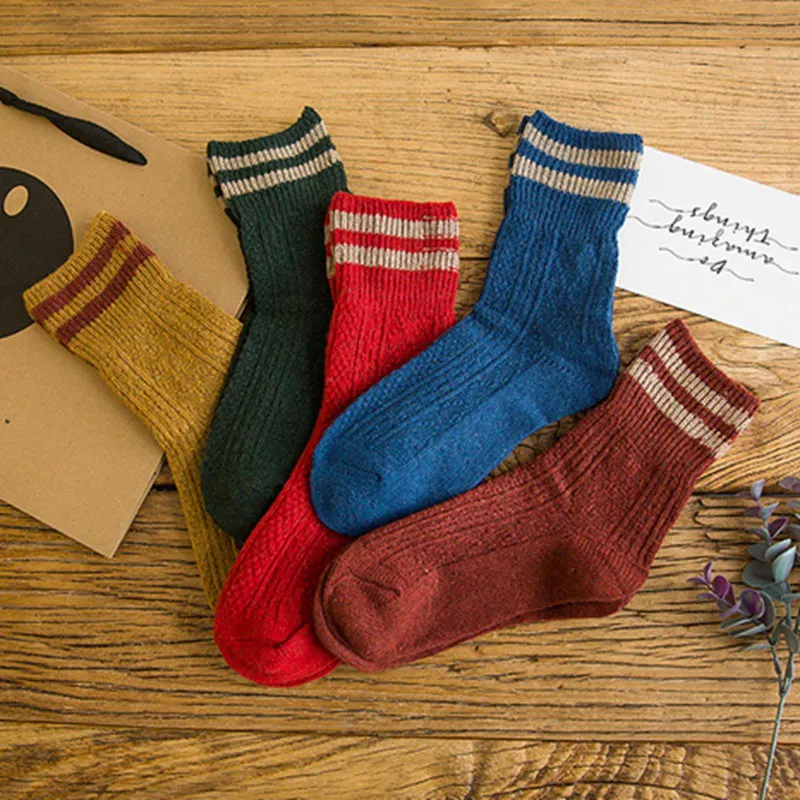 SP&CITY 5Pairs Classical Vintage Striped Wool Socks Geometric Sox Thick Winter Short Socks Chic Casual Harajuku Socks Hipster
SP&CITY 5Pairs Classical Vintage Striped Wool Socks Geometric Sox Thick Winter Short Socks Chic Casual Harajuku Socks Hipster