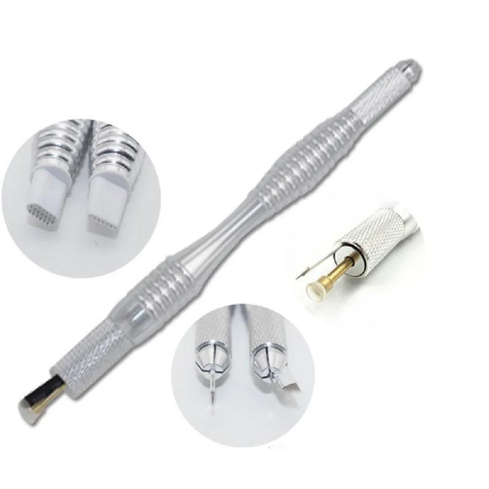Micro blading Embroidery pen Permanent 3D Makeup Manual Eyebrow Tattoo Needles Pen Silver Tattoo accesories
Micro blading Embroidery pen Permanent 3D Makeup Manual Eyebrow Tattoo Needles Pen Silver Tattoo accesories