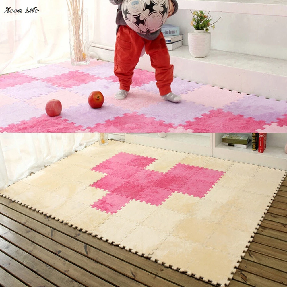 30*30CM Children Soft Patchwork Carpet Splice Baby Mat Living Room Bedroom Fun With DIY Assemble Hmoe Decoration Alfombra
30*30CM Children Soft Patchwork Carpet Splice Baby Mat Living Room Bedroom Fun With DIY Assemble Hmoe Decoration Alfombra