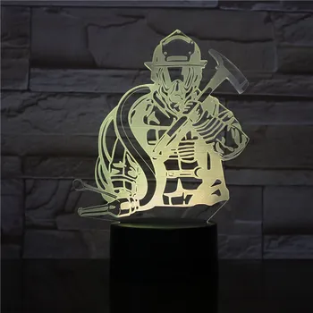 LED 3D Fireman Modeling USB Night Lights Creative Firefighter Table Lamp Home Decor 7 Colors Changing Sleep Lighting Kids Gifts
LED 3D Fireman Modeling USB Night Lights Creative Firefighter Table Lamp Home Decor 7 Colors Changing Sleep Lighting Kids Gifts