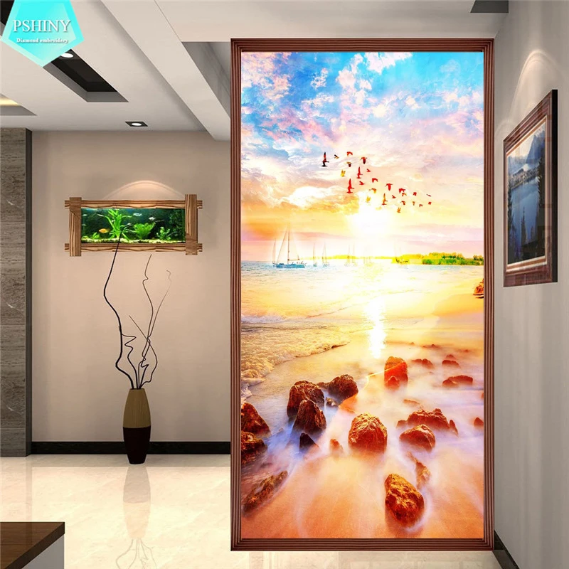 PSHINY 5D DIY Diamond embroidery sale beach sunset beautiful landscape decor Full Square rhinestone diamond painting cross stich
PSHINY 5D DIY Diamond embroidery sale beach sunset beautiful landscape decor Full Square rhinestone diamond painting cross stich