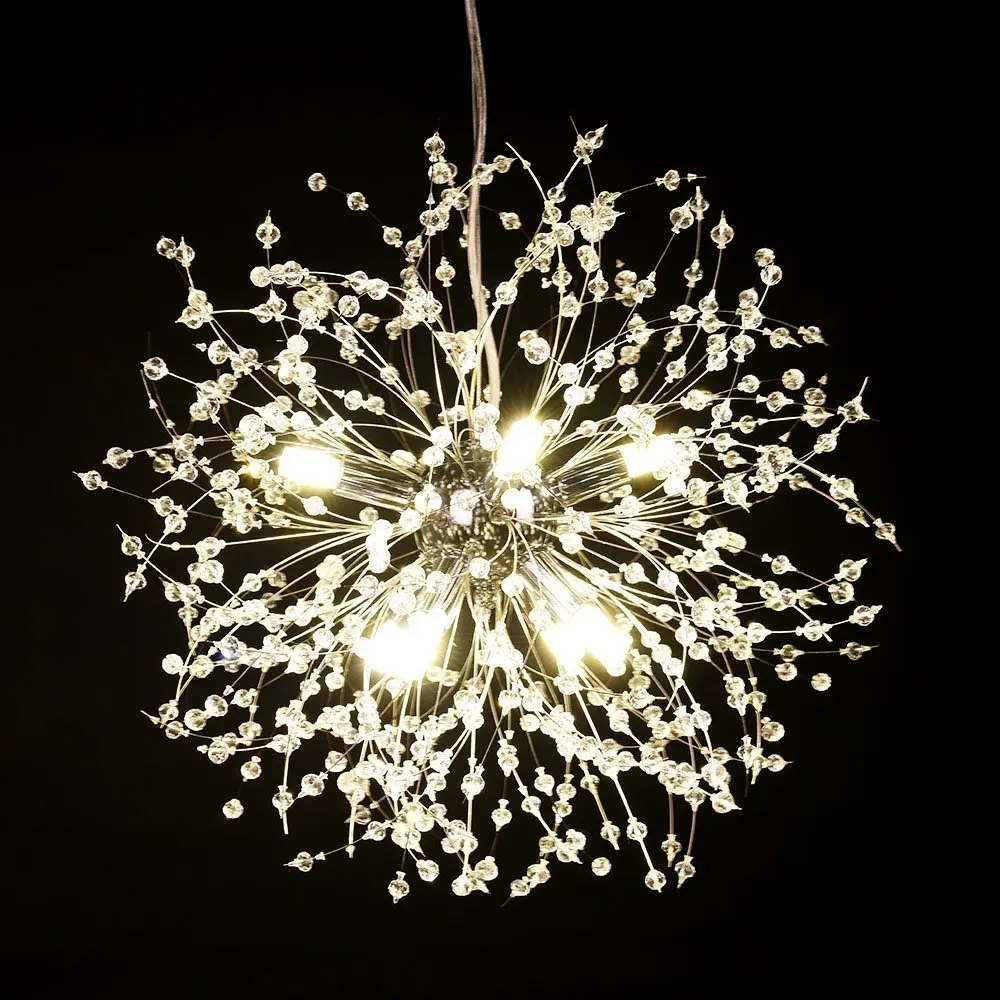 Contemporary Firework Chandeliers Lighting Crystal Light Dandelion Hanging Lamp for Bedroom Kitchen Dining Room
Contemporary Firework Chandeliers Lighting Crystal Light Dandelion Hanging Lamp for Bedroom Kitchen Dining Room