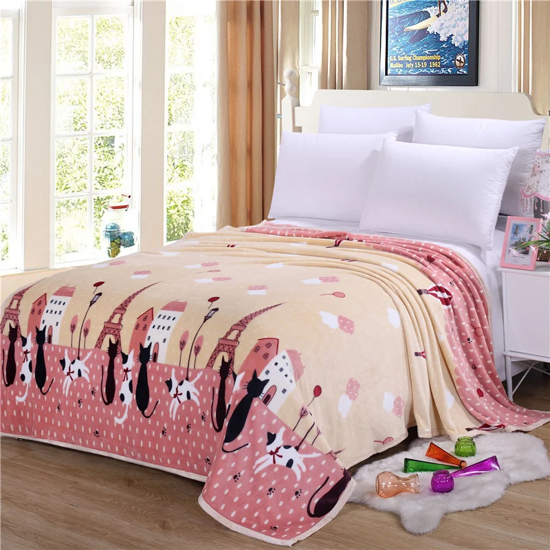 2018 Cartoon Cat City Summer Blanket Soft Throw Plaids Microfiber Coral Fleece Fabric Twin Full Queen Size Sheet Mat
2018 Cartoon Cat City Summer Blanket Soft Throw Plaids Microfiber Coral Fleece Fabric Twin Full Queen Size Sheet Mat