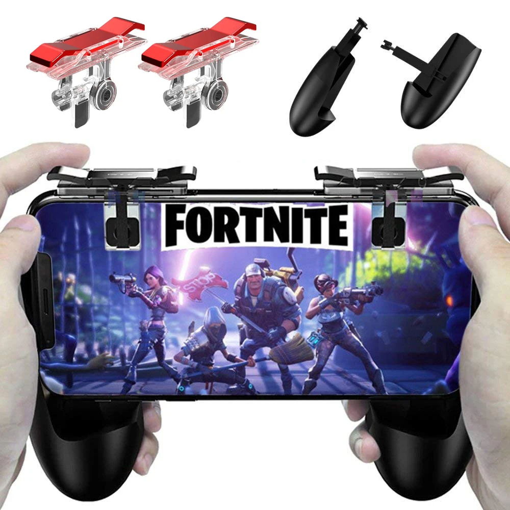 Smart Phone Mobile Gaming Gamepad Handle Grip for Knives out/Rules of Survival PUBG Mobile Game Fire Button L1R1 Gaming Trigger
Smart Phone Mobile Gaming Gamepad Handle Grip for Knives out/Rules of Survival PUBG Mobile Game Fire Button L1R1 Gaming Trigger