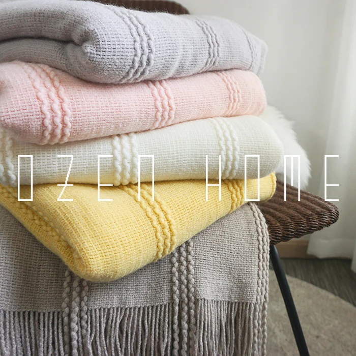Thin Strips Grain Knitting Sofa Blanket Air Conditioner Cover Blanket Bedding Summer Noon Sleep Blanket Plain Tender Powder
Thin Strips Grain Knitting Sofa Blanket Air Conditioner Cover Blanket Bedding Summer Noon Sleep Blanket Plain Tender Powder