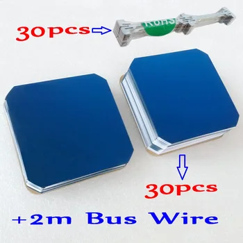 30pcs Sunpower Solar Cells Max 3.5W/pc+30pcs Dog-bone Connector+2m Busbar Wire+20pcs Static Fingers DIY flexible PV Solar Panel
30pcs Sunpower Solar Cells Max 3.5W/pc+30pcs Dog-bone Connector+2m Busbar Wire+20pcs Static Fingers DIY flexible PV Solar Panel