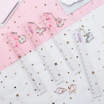 1PC 15cm Flower Metal Pendant Rulers Elegant Acrylic transparent Straight Ruler Homework Office Kids Centimetre Stationery PH166
1PC 15cm Flower Metal Pendant Rulers Elegant Acrylic transparent Straight Ruler Homework Office Kids Centimetre Stationery PH166