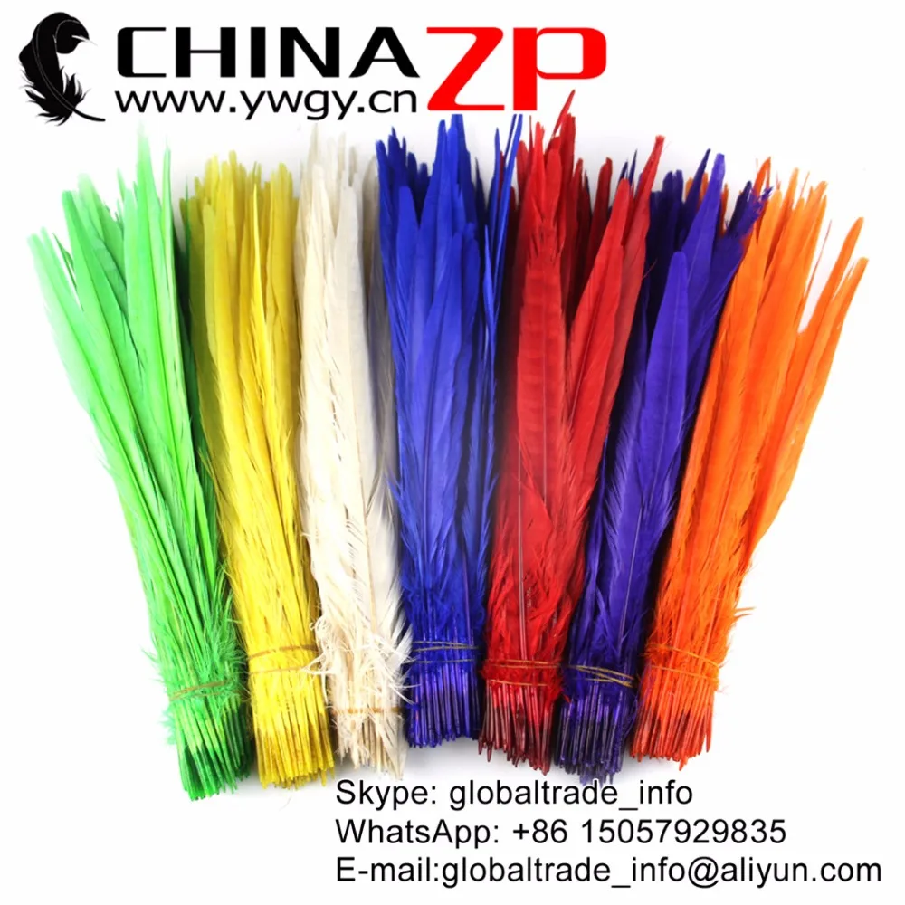 CHINAZP Factory Wholesale Cheap Feather 100pcs/lot Length 30-35cm Dyed Mix-color Ringneck Pheasant Tail Feathers 
CHINAZP Factory Wholesale Cheap Feather 100pcs/lot Length 30-35cm Dyed Mix-color Ringneck Pheasant Tail Feathers