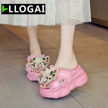 Flip Flops Women Slippers Super High Heels Platform Shoes Comfortable Rubber Wedges Shoes for Women Sandals Summer Shoes Woman
Flip Flops Women Slippers Super High Heels Platform Shoes Comfortable Rubber Wedges Shoes for Women Sandals Summer Shoes Woman