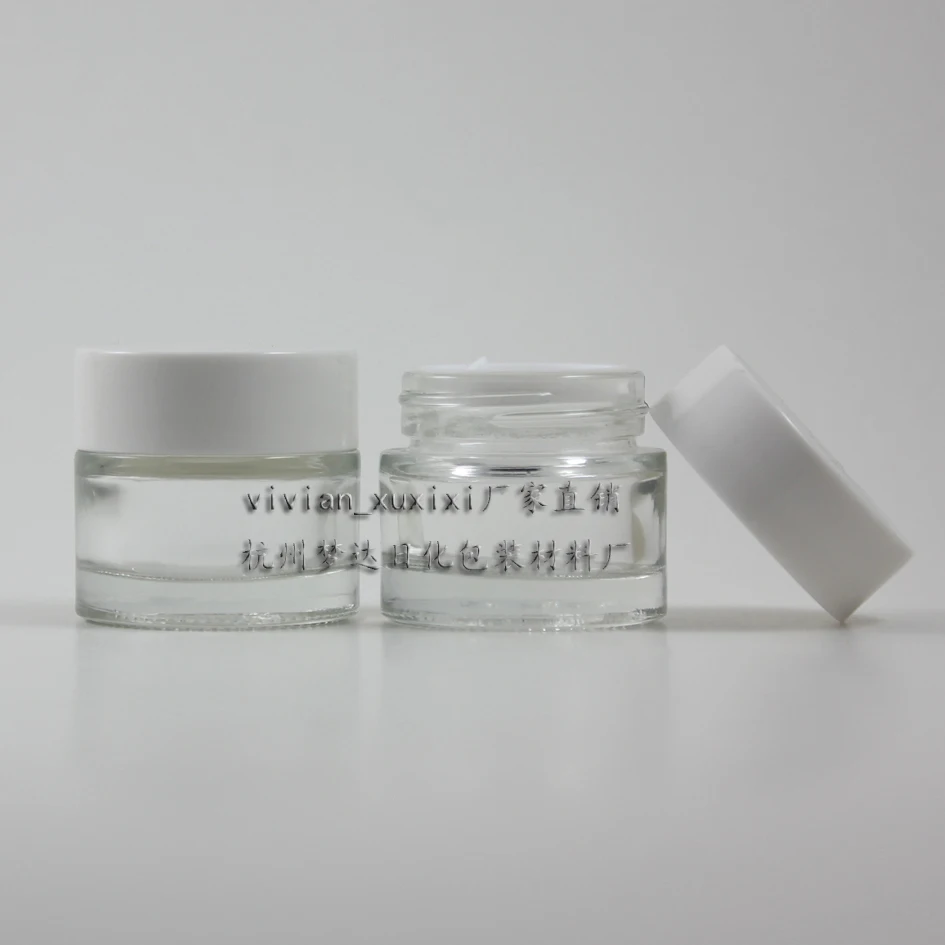 30pcs wholesale 10g clear glass cream jar with white lid , 10 grams cosmetic jar for eye cream , clear 10g mini glass bottle
30pcs wholesale 10g clear glass cream jar with white lid , 10 grams cosmetic jar for eye cream , clear 10g mini glass bottle