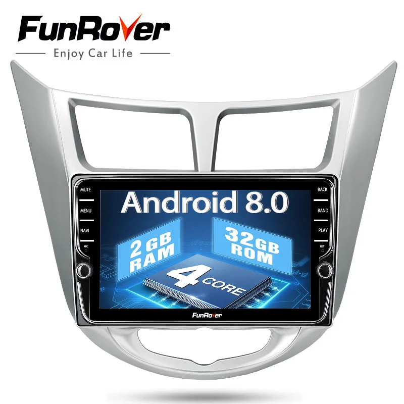 Funrover IPS Android 8.0 Car multimedia dvd radio player gps for hyundai solaris accent verna 2011 - 2015 2 din autoradio stereo
Funrover IPS Android 8.0 Car multimedia dvd radio player gps for hyundai solaris accent verna 2011 - 2015 2 din autoradio stereo