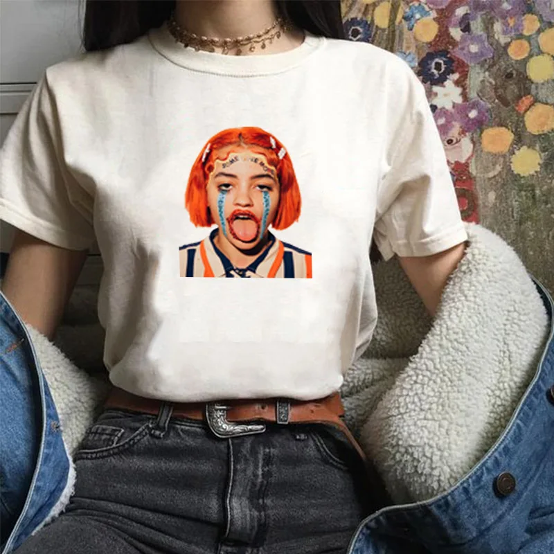 Vegan Korean version of pure white cute printing series polyester short-sleeved clothes large size clothes plain street
Vegan Korean version of pure white cute printing series polyester short-sleeved clothes large size clothes plain street