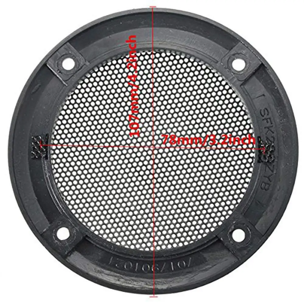 4/"//8/"inch Speaker grille Subwoofer protective mesh cover Audio decorative circle