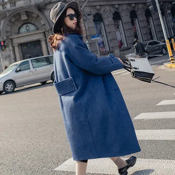 2018 Autumn winter plus fluffy coat women's mid winter thickened wool woolen Blends
2018 Autumn winter plus fluffy coat women's mid winter thickened wool woolen Blends