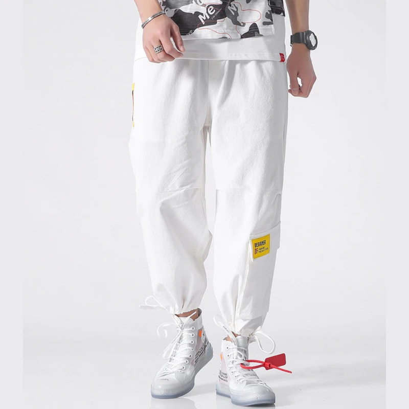 Summer Men Multi-pocket Elastic Waist Design Harem Pant Streetware Hip Hop White Casual Trousers Joggers Male Cargo Pants 5XL
Summer Men Multi-pocket Elastic Waist Design Harem Pant Streetware Hip Hop White Casual Trousers Joggers Male Cargo Pants 5XL