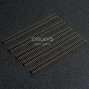 5PCS Break Away 0.1" Strip Male Header 40 Pin Connector Header Round Needle Golden Pin Single Row Male 2.54mm Breakable P
5PCS Break Away 0.1" Strip Male Header 40 Pin Connector Header Round Needle Golden Pin Single Row Male 2.54mm Breakable P
