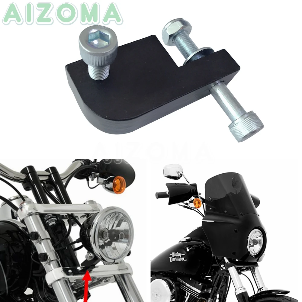 Motorcycle Fairing Headlight Extension Block for Harley Dyna Low Rider Street Fat Bob FXD Headlamp 39-49mm Relocation Bracket
Motorcycle Fairing Headlight Extension Block for Harley Dyna Low Rider Street Fat Bob FXD Headlamp 39-49mm Relocation Bracket