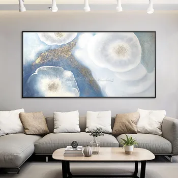 Modern abstract Canvas Blue Gold White Art painting cuadros home decoracion Acrylic painting Wall art Pictures for living room
Modern abstract Canvas Blue Gold White Art painting cuadros home decoracion Acrylic painting Wall art Pictures for living room