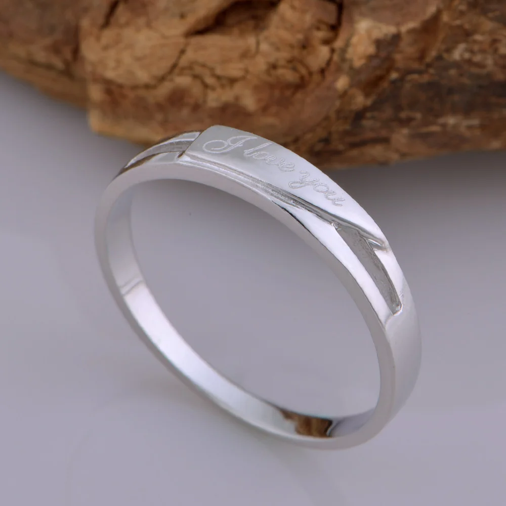 Романтические парные кольца покрытые ювелирные золотистые изысканный дизайн