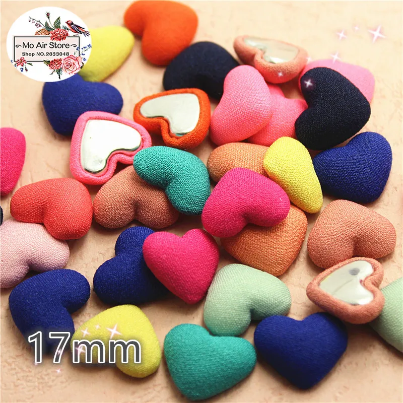 50pcs mix color Flatback Fabric Covered heart Buttons Home Garden Crafts Cabochon Scrapbooking DIY 17mm
50pcs mix color Flatback Fabric Covered heart Buttons Home Garden Crafts Cabochon Scrapbooking DIY 17mm