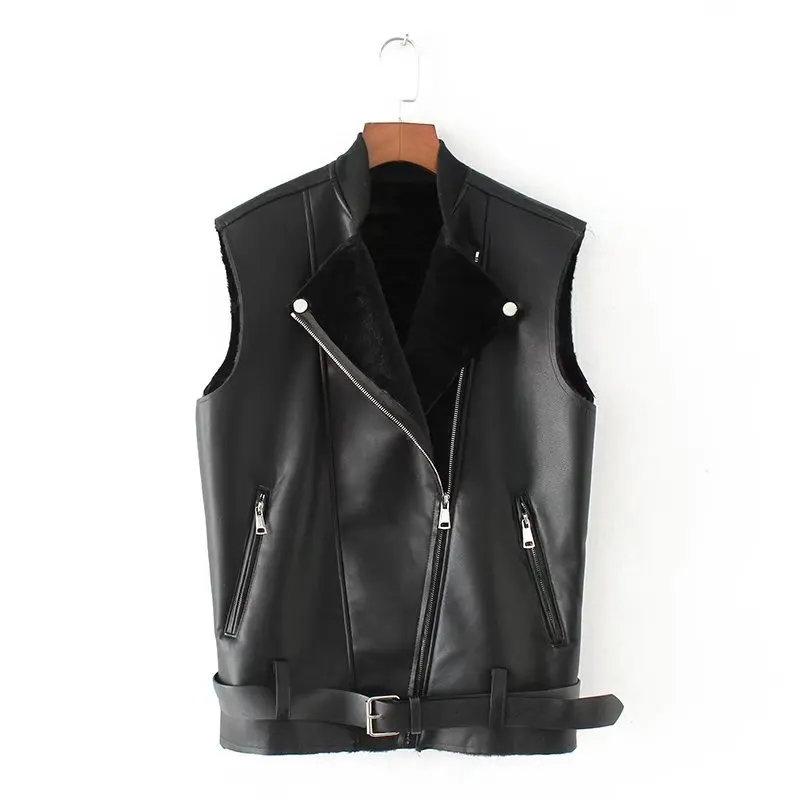 2019 New Arrival Korean Style Faux Fur Vest Women With Belt & Zipper Motorcycle Leather Vests Female Winter Free Shipping
2019 New Arrival Korean Style Faux Fur Vest Women With Belt & Zipper Motorcycle Leather Vests Female Winter Free Shipping