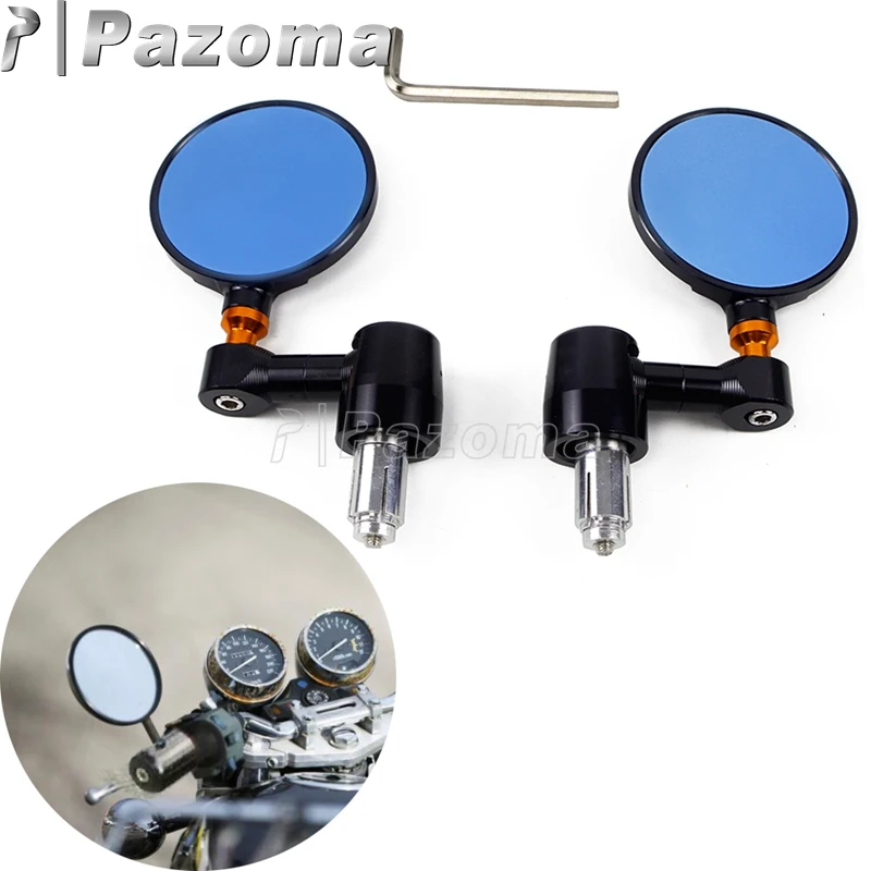 1 Pair 7/8" 1" Handlebar Motorcycle End Rearview Mirror Round 22mm 25mm Bar Motorbike Convex Side Mirror For Harley Honda Suzuki
1 Pair 7/8" 1" Handlebar Motorcycle End Rearview Mirror Round 22mm 25mm Bar Motorbike Convex Side Mirror For Harley Honda Suzuki