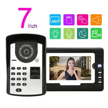 7in LCD Display Password Fingerprint Video Door Visual Intercom Doorbell with NO Lock New
7in LCD Display Password Fingerprint Video Door Visual Intercom Doorbell with NO Lock New