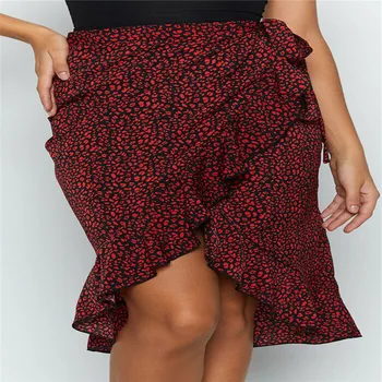 Women Sexy Leopard Printed Irregular Skirts Lady Ruffles High Waist Casual Midi Skirt Knee Length Party Cocktail Lace Up Skirts
Women Sexy Leopard Printed Irregular Skirts Lady Ruffles High Waist Casual Midi Skirt Knee Length Party Cocktail Lace Up Skirts