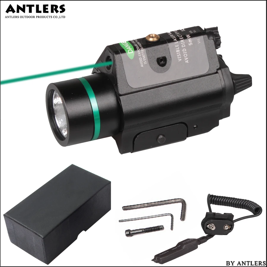 Hunting Camping Gun lighting 2in1 Tactical Insight green Laser+Weapon Light CREE Q5 LED flashlight For Pistol
Hunting Camping Gun lighting 2in1 Tactical Insight green Laser+Weapon Light CREE Q5 LED flashlight For Pistol