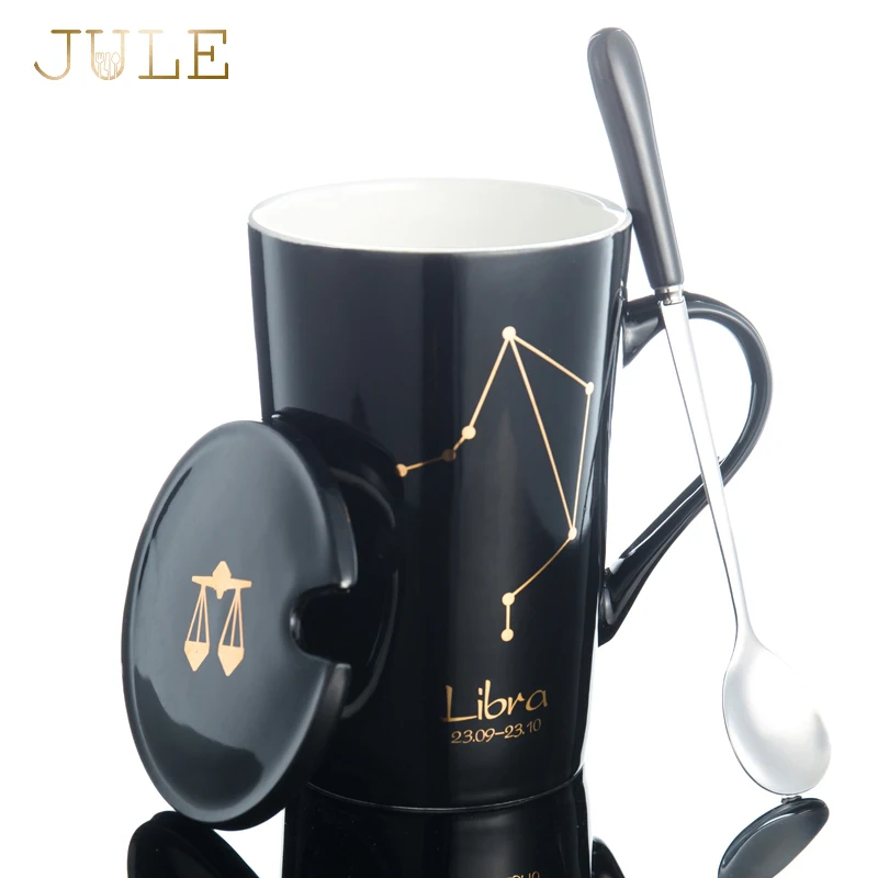 Creactive Coffee Mug Twelve Constellations Ceramic Cup 420ml Cafeteira Mugs with Lid and Spoon Tea Cups Wedding Birthday Gifts
Creactive Coffee Mug Twelve Constellations Ceramic Cup 420ml Cafeteira Mugs with Lid and Spoon Tea Cups Wedding Birthday Gifts