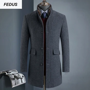 2018 Casual Excellent Quality Jacket Wool Long Real Fur Collar Mens Winter Coat Long Parka
2018 Casual Excellent Quality Jacket Wool Long Real Fur Collar Mens Winter Coat Long Parka