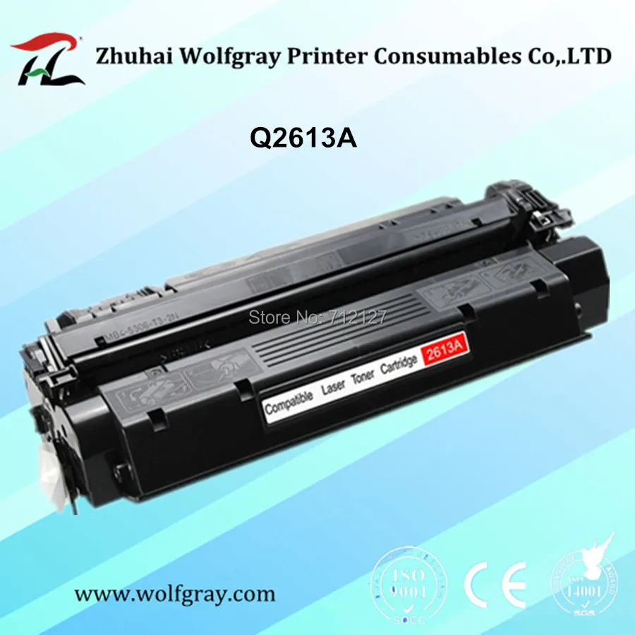 Совместимый картридж с тонером черного цвета для принтера HP Q2613A 2613a 2613 LaserJet 1300/1300n
Совместимый картридж с тонером черного цвета для принтера HP Q2613A 2613a 2613 LaserJet 1300/1300n