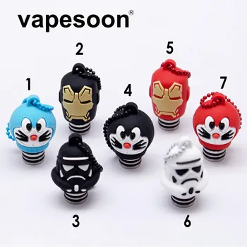 VapeSoon 5pcs 510 Resin Drip Tip Silicone Cap Doraemon Iron Man Star Wars Stype Drip Tip For 510 Such As Melo3 mini IJUST S
VapeSoon 5pcs 510 Resin Drip Tip Silicone Cap Doraemon Iron Man Star Wars Stype Drip Tip For 510 Such As Melo3 mini IJUST S