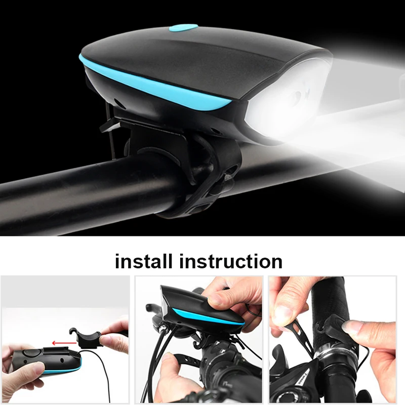 Bicycle Handlebar Light Bike Horn Alarm Cycling Headlight USB Rechageable Bike Front Super Bright Light Horn Alarm Cycling
Bicycle Handlebar Light Bike Horn Alarm Cycling Headlight USB Rechageable Bike Front Super Bright Light Horn Alarm Cycling