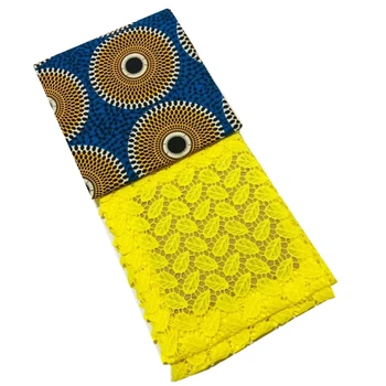 Newest Design African Ankara Fabric 100% Cotton African Wax Fabric+High Quality African Cord Lace Latest African Guipure Lace
Newest Design African Ankara Fabric 100% Cotton African Wax Fabric+High Quality African Cord Lace Latest African Guipure Lace